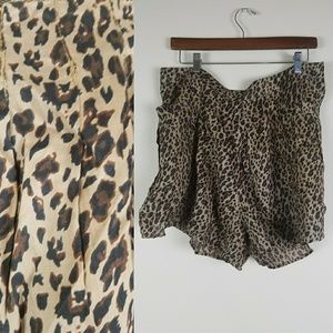 Free People shorts NWT leopard print